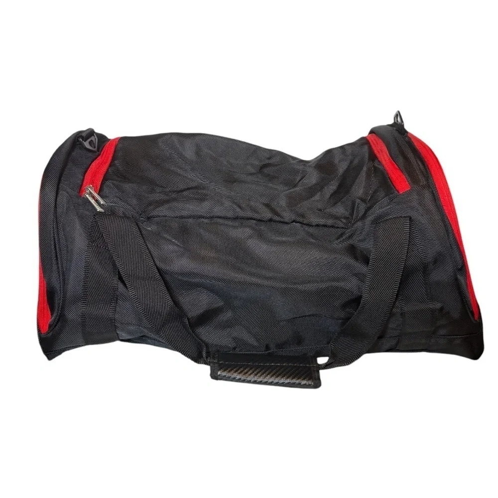 Ducati Corse Duffel Barrel Sport Bag Black and Red 23 inch Travel Novelty